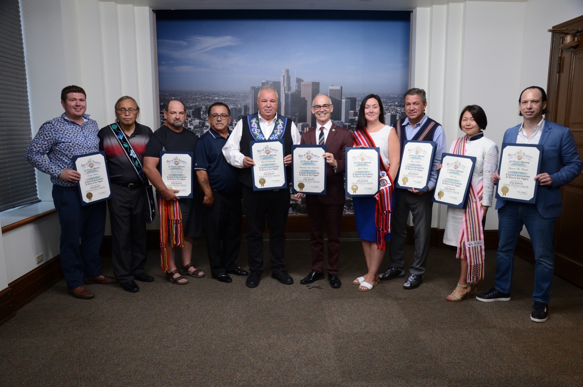 Red River Métis delegation officially recognized by City of Los Angeles