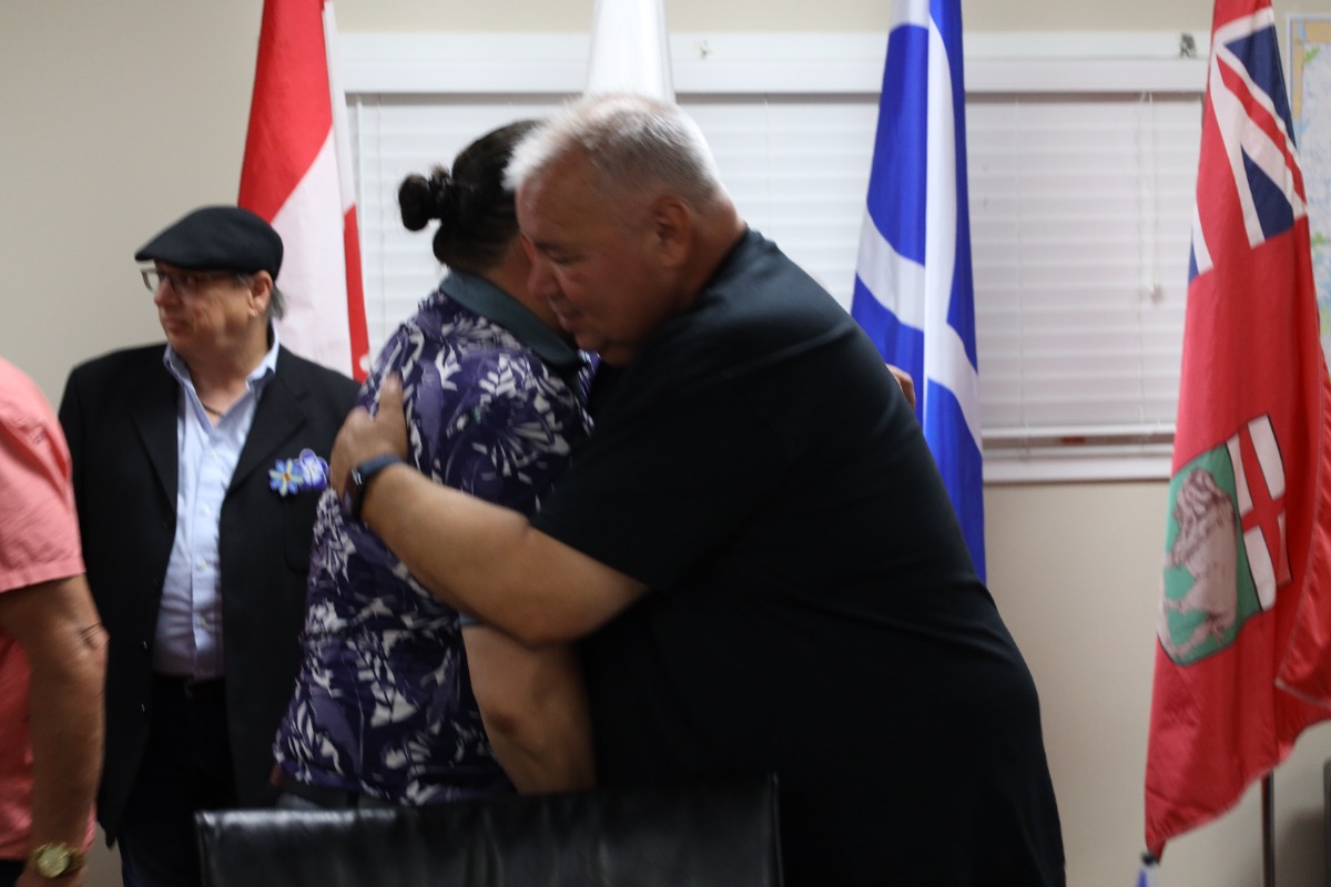 President with Grand Chief Daniels