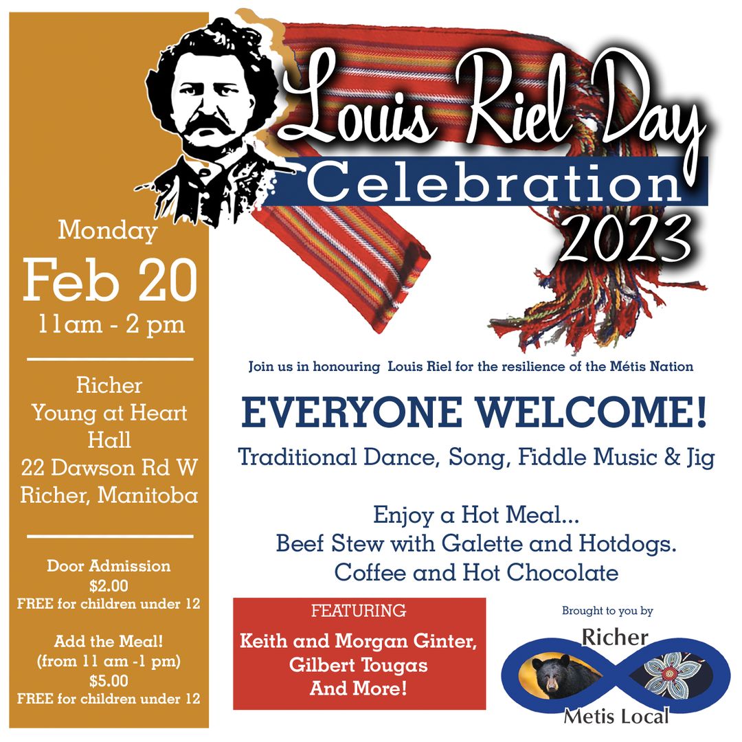 Richer Metis Local Louis Riel Day Celebration Manitoba Métis Federation
