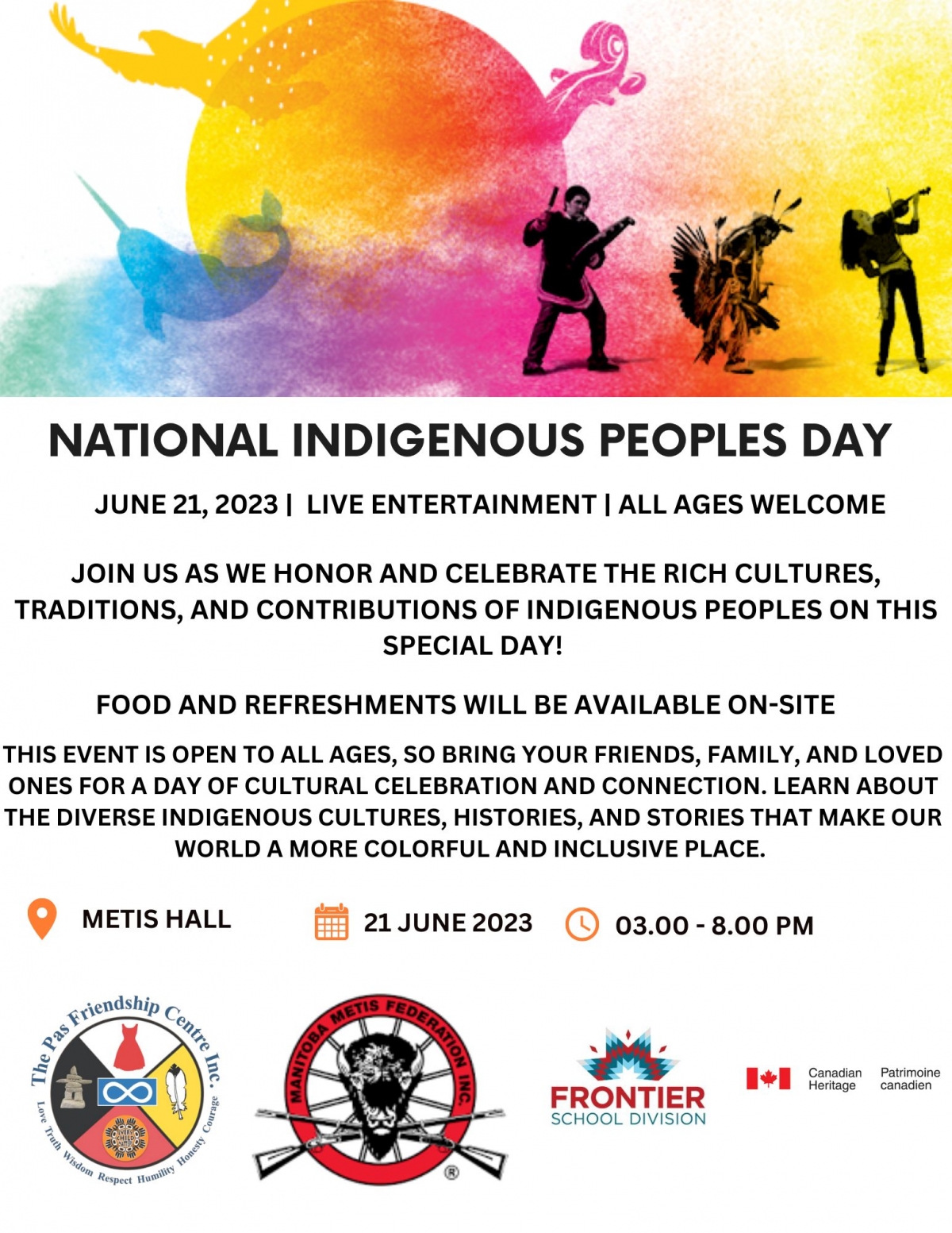 Métis Hall National Indigenous People's Day Manitoba Métis Federation