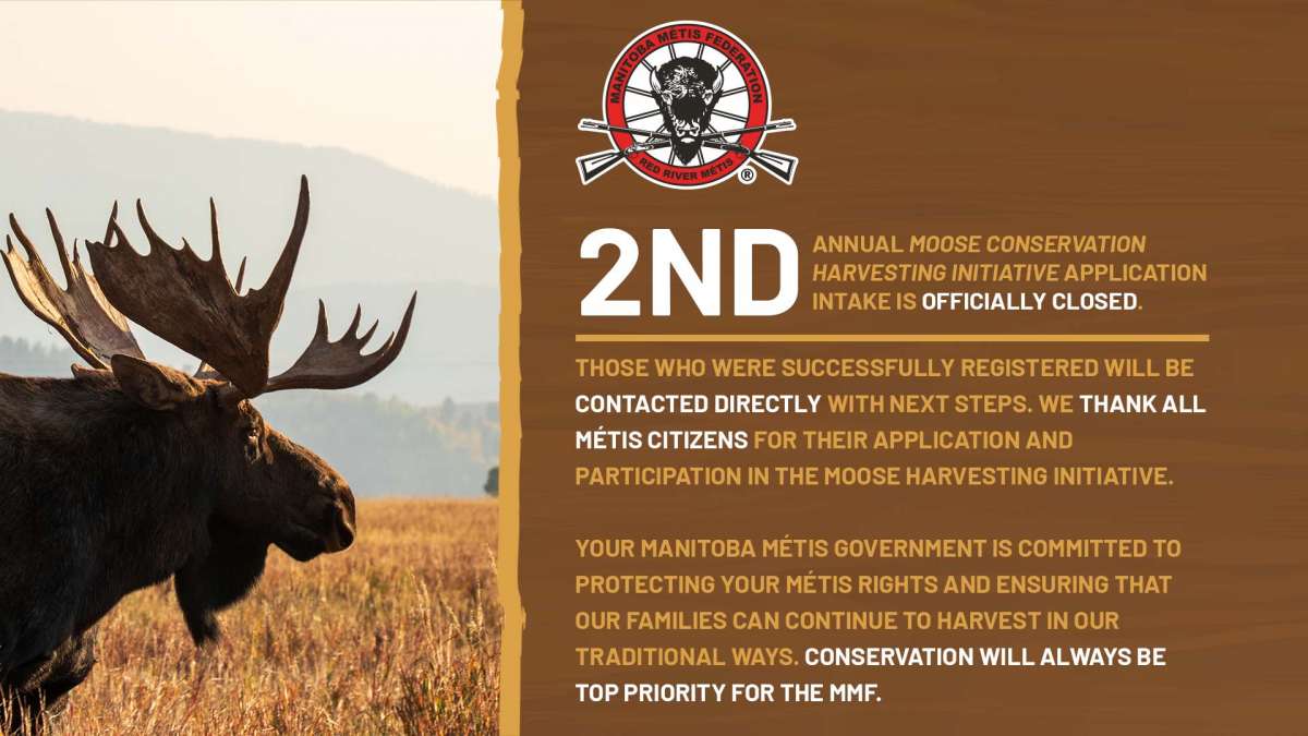 The Manitoba Métis Federation announces 2nd Annual Moose Conservation